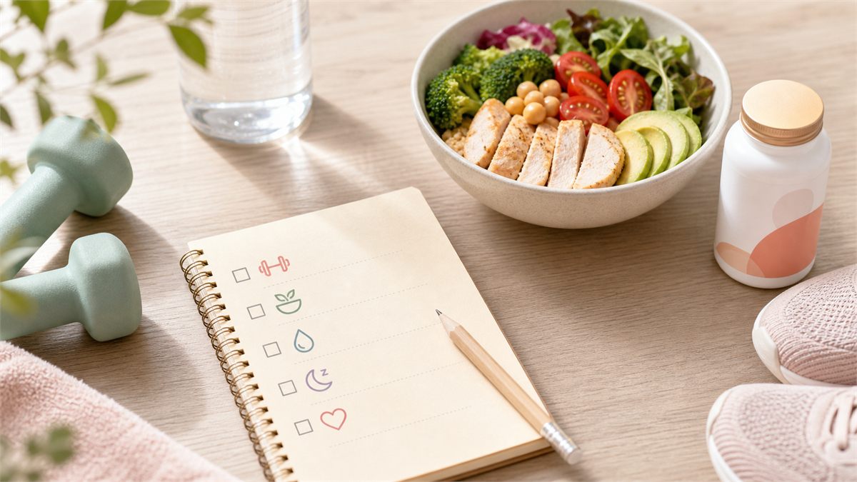 ダイエット初心者が習慣づくりを考えるイメージ